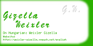 gizella weixler business card